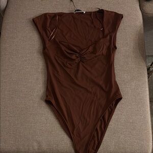 Brown/Purple Zara Body Suit
